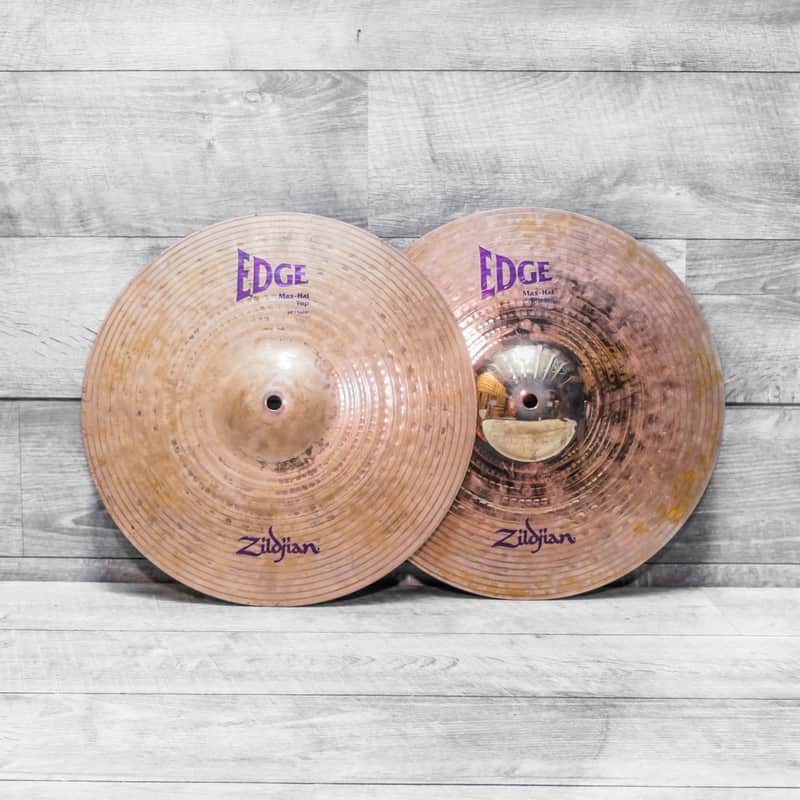 Zildjian 14" Edge Max Hi-Hat Cymbals (Pair) 1996 - 2001 image 1