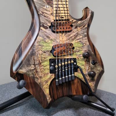 Barlow Guitars Osprey Hybrid Headless 2021 Hybrid Burl/Zirocote/Pale Moon Ebony image 2