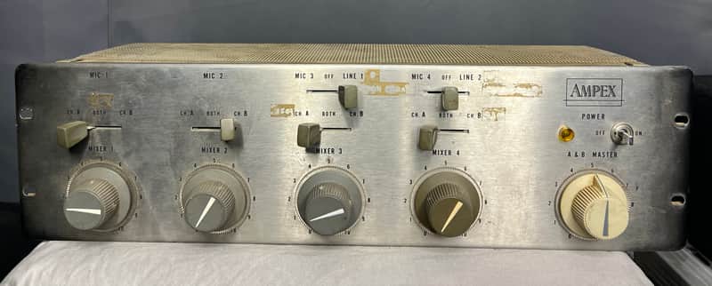 Ampex MX-10 Mixer 1960s - Silver image 1