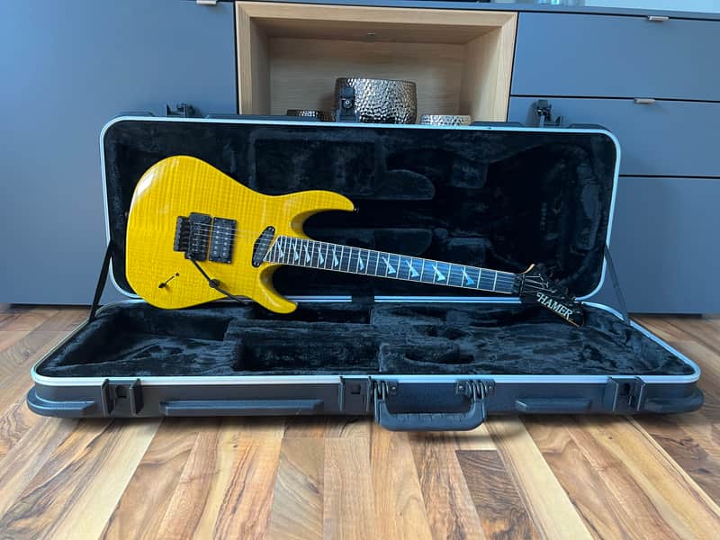 Hamer Californian Elite USA Flame Maple Ebony Boomerang image 1
