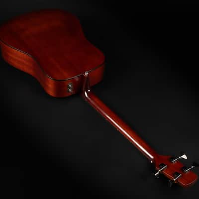 1994 K. Yairi YB-1B - Dark Brown Sunburst | Vintage 4-String Japan Acoustic Bass Pickup | OHSC image 14
