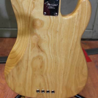 2000 Fender USA Precision Bass Standard Lefty Natural Ash Mint Condition W/Case image 6