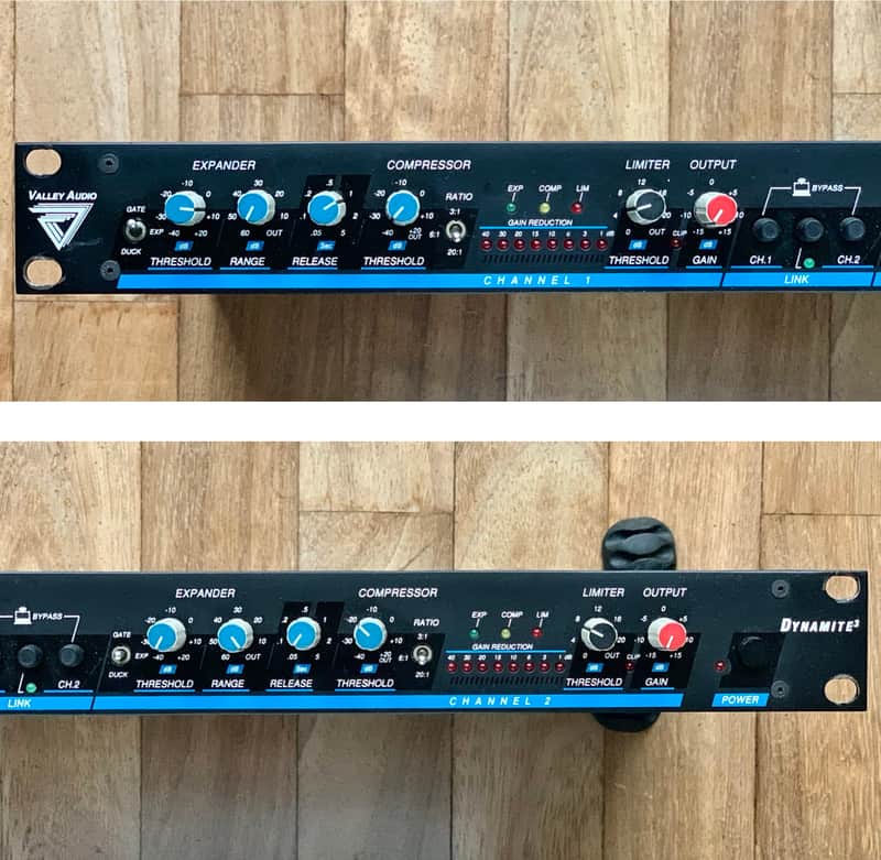 Valley Audio Dynamite 3 Model 433 - 2 channel compressor / limiter / gate / expander - 1980s - Black image 1