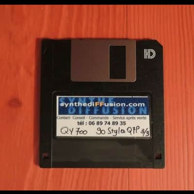 Yamaha QY700 QY-700  HD Floppy Format Disk 90 MIXED Styles Q7P Format