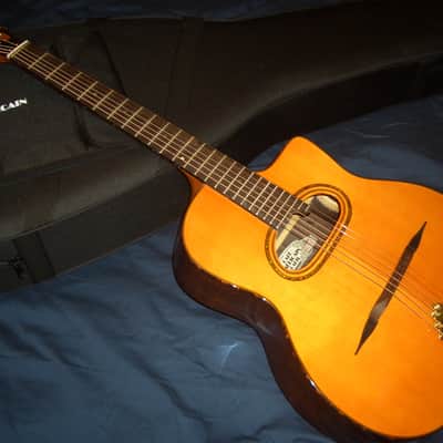 Sale, LAST ONE!!! Cafe Americain Renata Gypsy Jazz Guitar, From France, Strikingly Beautiful image 2
