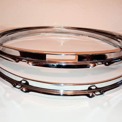 UNMARKED SNARE DRUM HOOPS SET 14"/8L - FREE SHIP TO C-USA! image 2