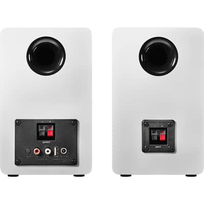 Audio-Technica AT-SP3X Powered Bluetooth Bookshelf Speakers, White imagen 3