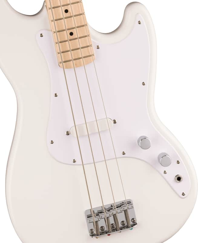 Squier Sonic® Bronco™ Bass, Maple Fingerboard, White Pickguard, Arctic White image 1