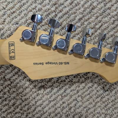 Harley Benton MS-60LH Left Hand Lefty Mustang Style Guitar Vintage White image 12