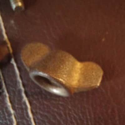 VINTAGE Ludwig WFL Leedy Slingerland NICKEL PARTS LOT Mouse Ear Wing Bolts MOUNT 40s 50s image 11