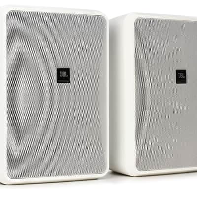 JBL Control 28-1 8 inch Indoor/Outdoor Speakers - White (pair)  Bundle with JBL MTC-PC2 Weather Resistant Panel Cover for Control Series Speakers image 2