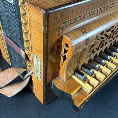 Hohner Button Box Diatonic Accordion Germany Unknown Model (1920s) image 9