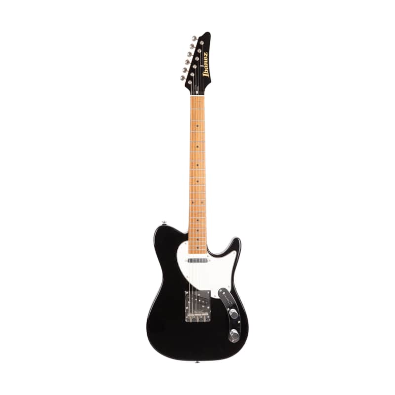 2021 Ibanez FLATV1-BK Josh Smith Signature Electric Guitar w/ Case, Black, F212XXXX image 1