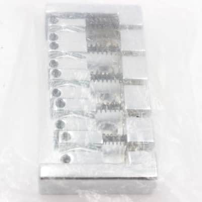 Mighty Mite 5-String High-Mass Bass Guitar Bridge - Chrome, Universal Professional Parts, New in Packaging image 3