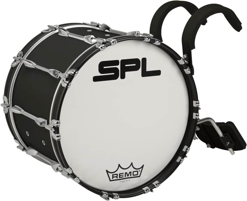 Sound Percussion Labs MBD2214XBK 22x14" Birch Marching Bass Drum with Carrier image 1