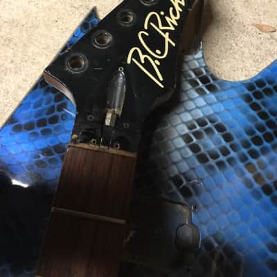 Bc Rich Vintage USA Ironbird 80's Blue Snake Skin image 7