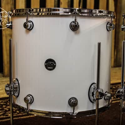 DW Performance Gloss White DrumSet 14x24, 9x12, 16x16 (video demo) image 5