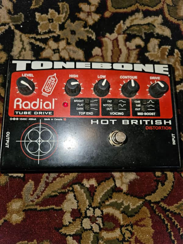 Radial ToneBone Hot-British V9 Distortion 2010s - Black/Red image 1