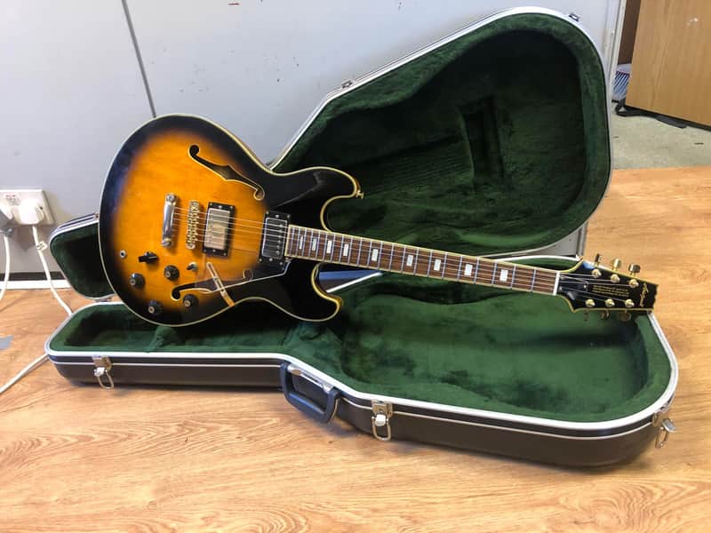 Aria Pro II TA-61 Sunburst Hollow Body Electric Guitar image 1