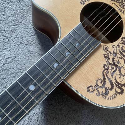 Luna Phoenix 40 Inch Acoustic Guitar, Spruce Top, Mahogany Body, Pau Ferro Fingerboard image 4