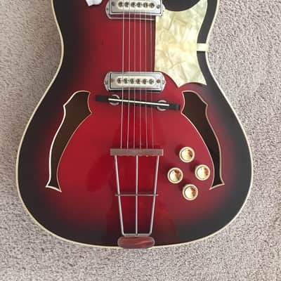 1959 Hopf Special / Spezial Hollow Body Archtop with original case, Germany image 2