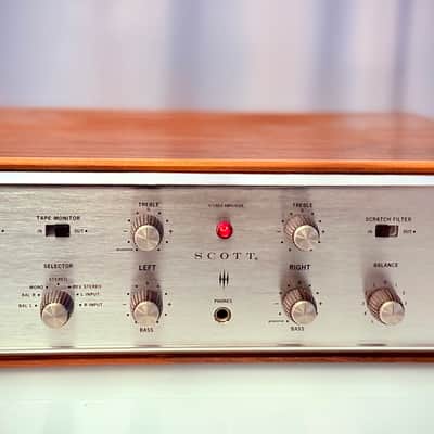 🎶✨ H.H. Scott 222D/222-D Tube Integrated Amplifier w/ Wood Case — Serviced EL84 / 7189 Vintage Hi-Fi image 1