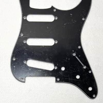 Pickguard for Fender Stratocaster, 11 Hole, 3-Ply, Black image 1
