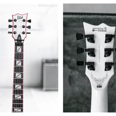 2021 ESP LTD GH-600 Gary Holt Signature in Snow White. EMG image 3