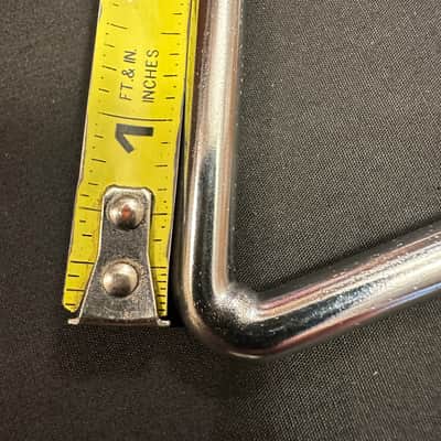 Unbranded 5" Triangle, Chrome Plated Steel, 1/4" diameter Rod - MINT image 3