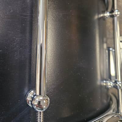 SJC Custom Maple Snare Drum 2023 Black 7x14 image 3