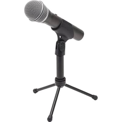 Samson Technologies Q2U USB/XLR Dynamic Microphone Recording and Podcasting Pack (Includes Mic Clip, Desktop Stand, Windscreen and Cables), silver image 6