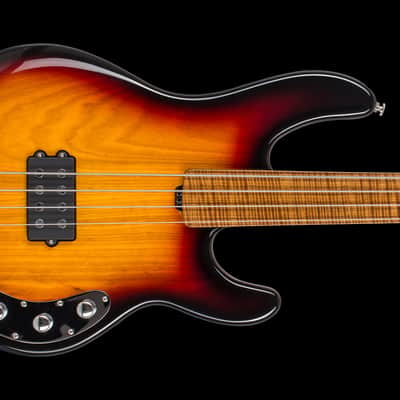 Music Man USA Stingray 4 Fretless BFR Vintage Sierra Burst - Limited Edition image 5