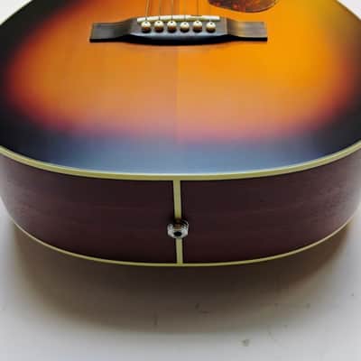 Guild Westerly Collection Series M-240E Troubadour - Pau Ferro Fretboard - 2019 - Present - DeArmond Tone Boss Sound Hole P/U - Vintage Sunburst (VSB) - Satin image 10