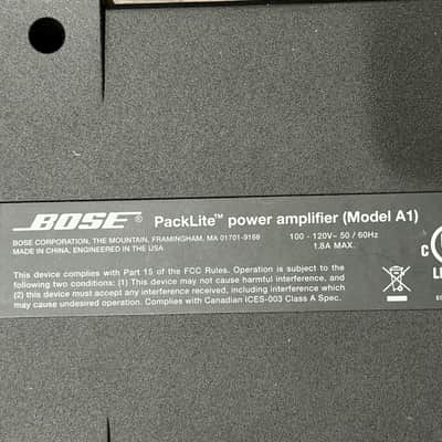 Bose Packlite Power Amp Model A1 for L1 Subs - 2010s - Black image 4