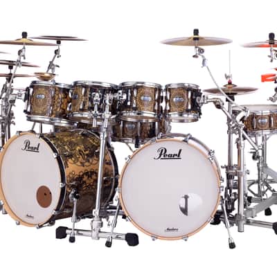 Pearl *Pre-Order* Masters Complete Cain & Abel Double Bass 10-Piece Drum Set | Drum Shells Only | Special Order | Authorized Dealer image 3