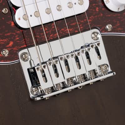 Cort G100 HH G Series Double Cutaway Electric Guitar - Open Pore Walnut (G100HHOPW-U) image 12