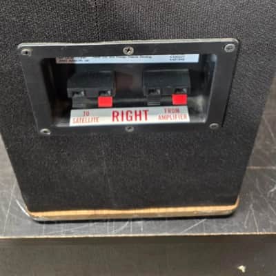 Vintage DCM Half Time Bookshelf Speaker Pair w/ Double Time Subwoofer Made In Ann Arbor image 6