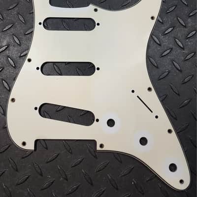 USA 3-ply Fender Pickguard and Back Plate 1986 Strat Cream/White Jewel Series Stratocaster US American image 7