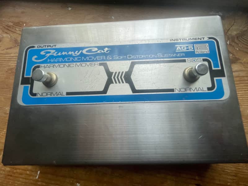 vintage rare 1970s Roland Boss AG5 Funny Cat Sustainor and Harmonic Mover guitar pedal image 1
