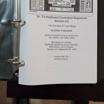 Dr T's KCS 4.0 Omega Sequencer For Atari ST - Rare! image 3