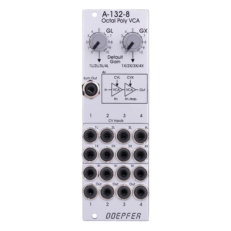 Doepfer A-132-8 Octal Poly VCA Eurorack Module image 1