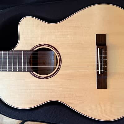 APC Instruments Luthier Gold CW ALL SOLID classical guitar with Cutaway und Fishman Pickup image 9