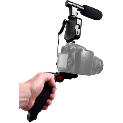 Savage Mobile Vlogging Kit with Microphone, LED Light, Phone Holder and Handheld/Tabletop Adaptable Stand for Vloggers and Youtubers image 6