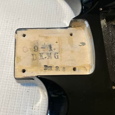 2000's Japan Jackson DKMG Dinky Black Flame Guitar Body Floyd Ready image 9