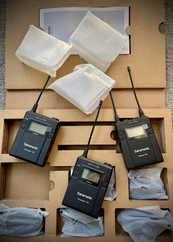 Saramonic UwMic9 Wireless Microphone System Kit 2 (RX9+TX9+TX9) Sealed Unit image 1