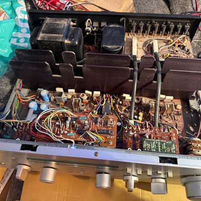 Vintage Onkyo A-7070 Stereo Integrated Amplifier Silver Japan 2Ch great working image 8