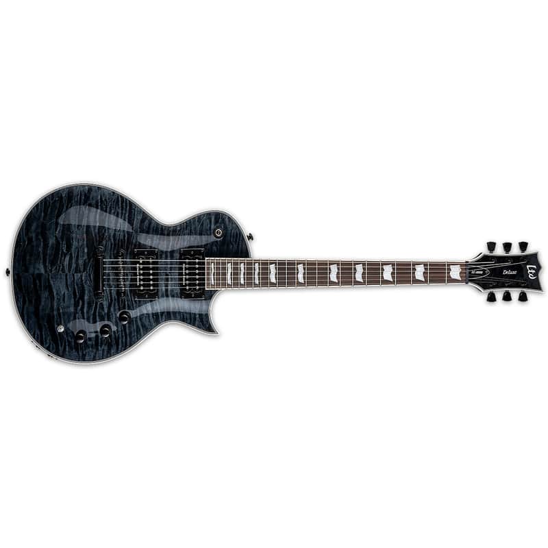 ESP LTD EC-1000 Piezo QM See Thru Black STBLK Electric Guitar EC1000 EC 1000 - Brand New - Korea image 1