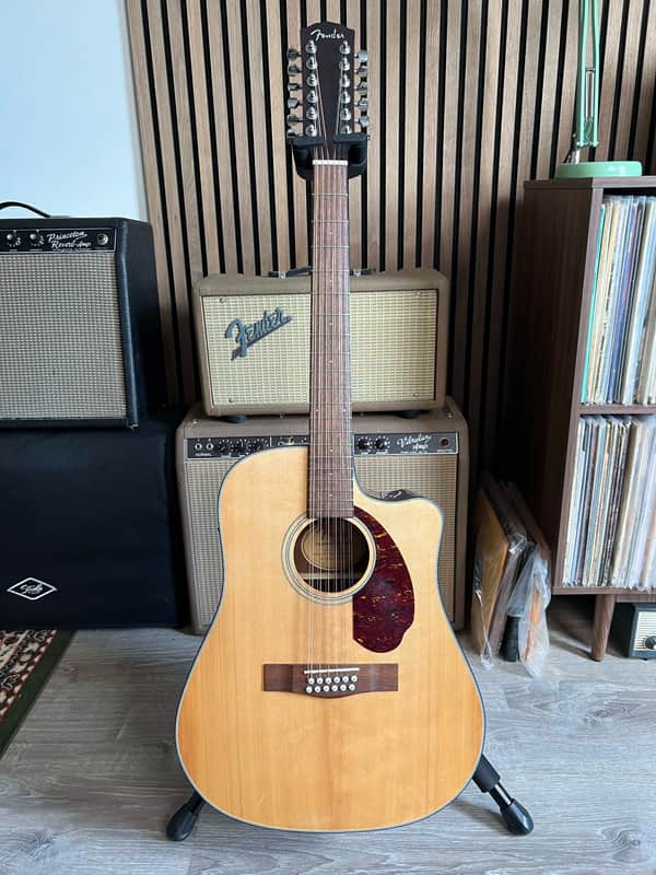 Fender Acoustic Electric 12 String Cutaway CD-140SCE Dread12 2022 - Natural image 1