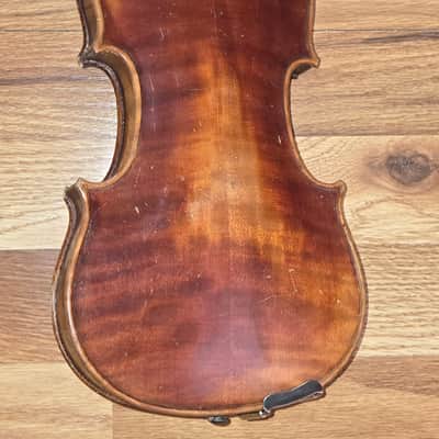 Vintage 1920's John Juzek 1/4 size violin with bow image 4