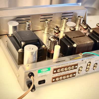 🎶✨ H.H. Scott 222D/222-D Tube Integrated Amplifier w/ Wood Case — Serviced EL84 / 7189 Vintage Hi-Fi image 20